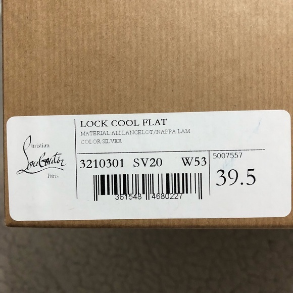 CHRISTIAN LOUBOUTIN
Lock Cool Metallic Embossed Dad Sandals - Picture 6 of 8